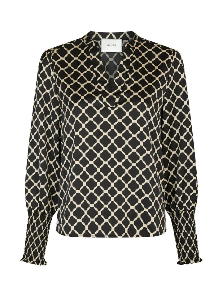 Landa Tile Print Blouse