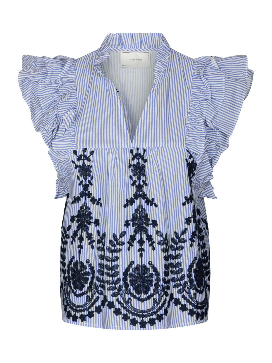 Jayla Stripe Embroidery Top