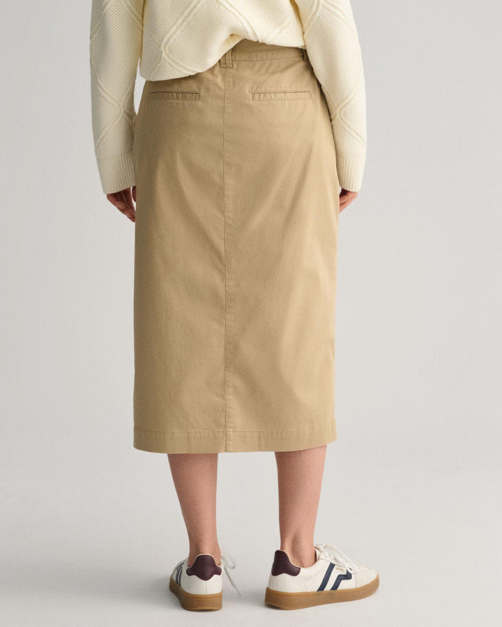 CHINO SLIT SKIRT