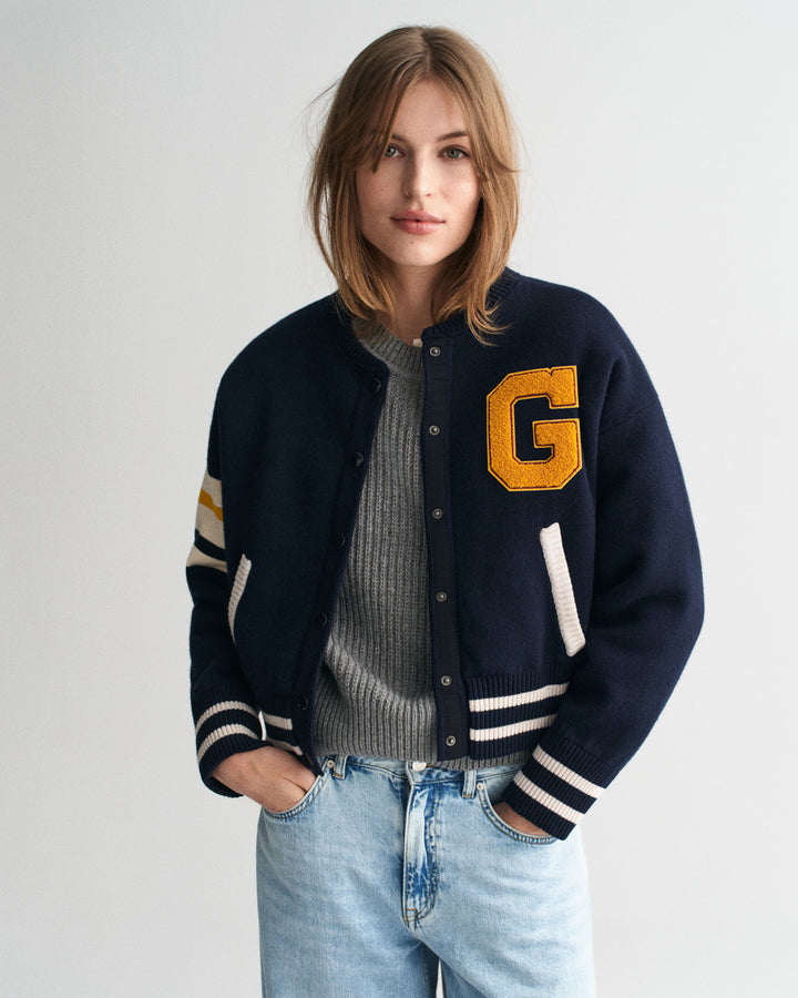 Gant Varsity Knitted Jacket