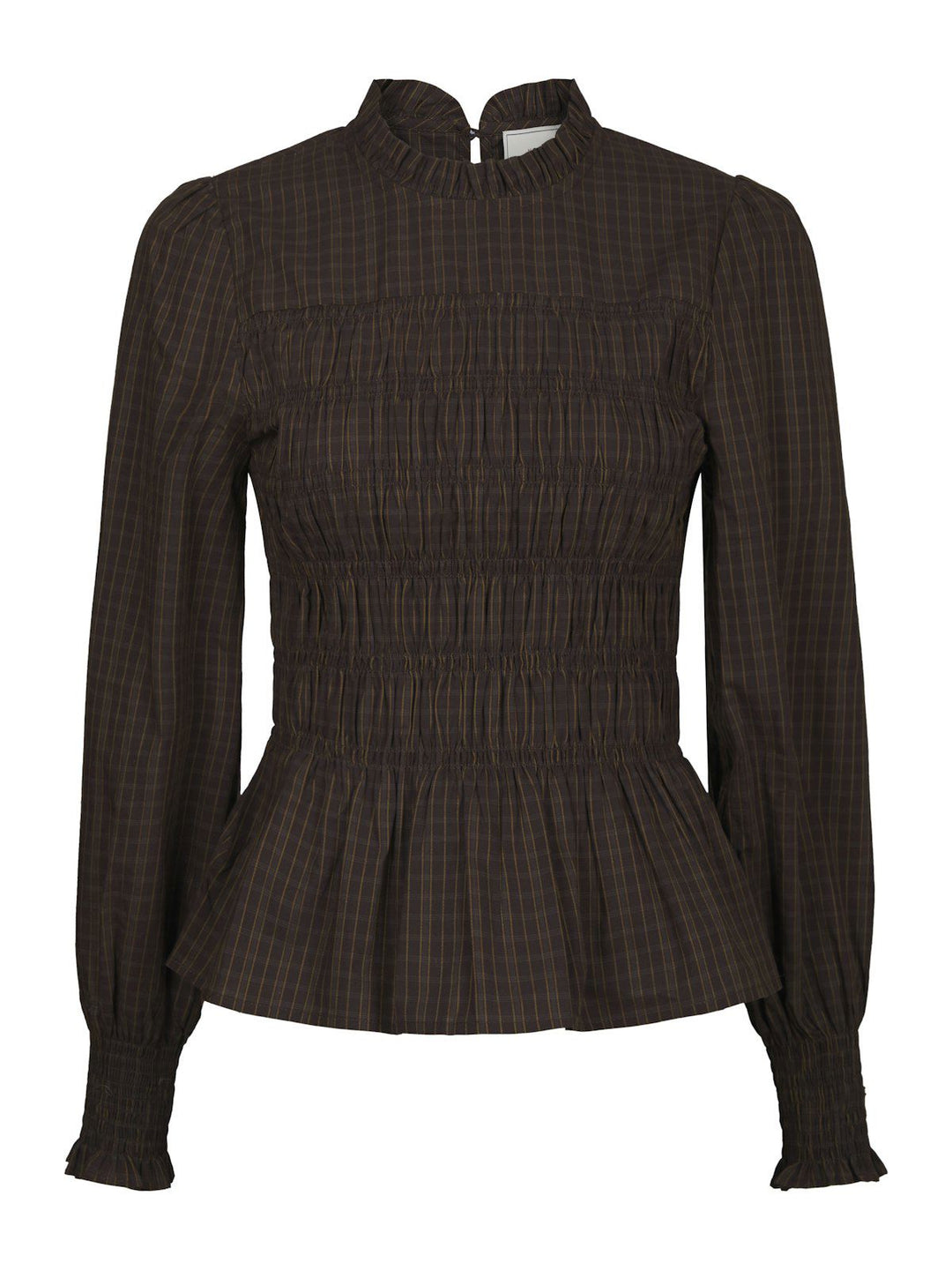 Possa Big Check Blouse