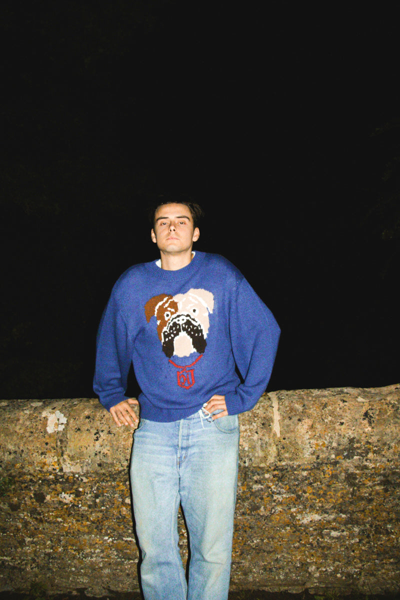Bulldog Knit-Sweater