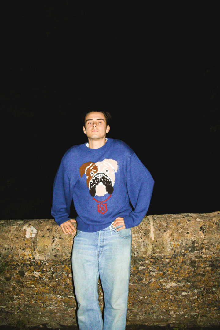 Bulldog Knit-Sweater