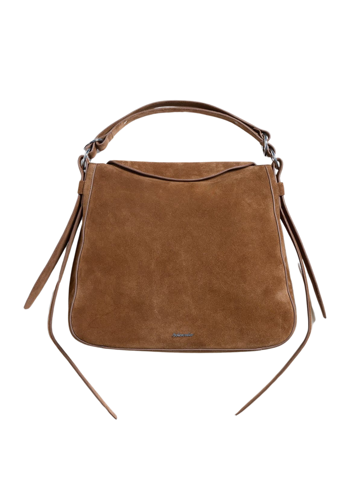 Bud Slouchy Suede Tote Camel