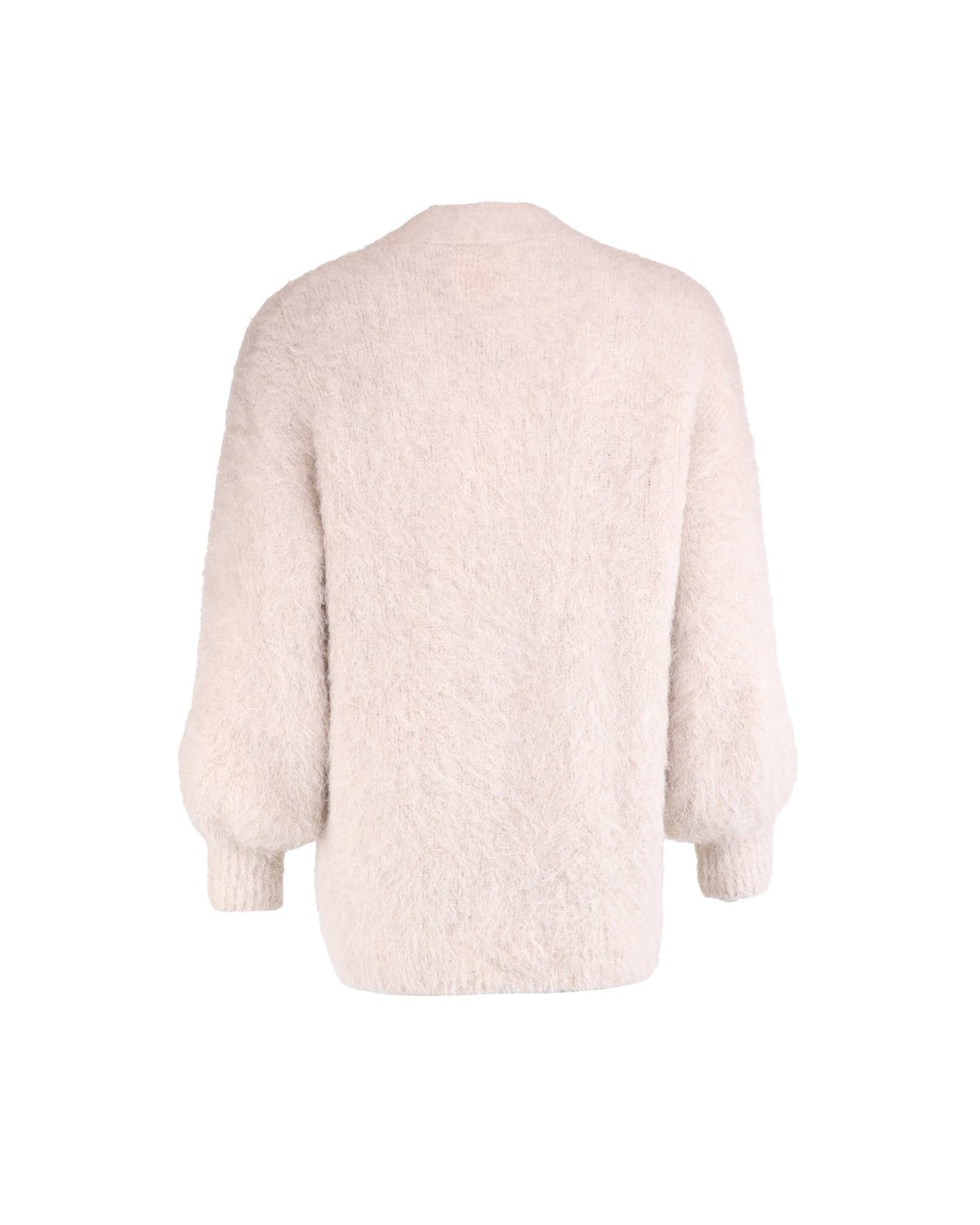 Hairy Knit V-Neck Jacket