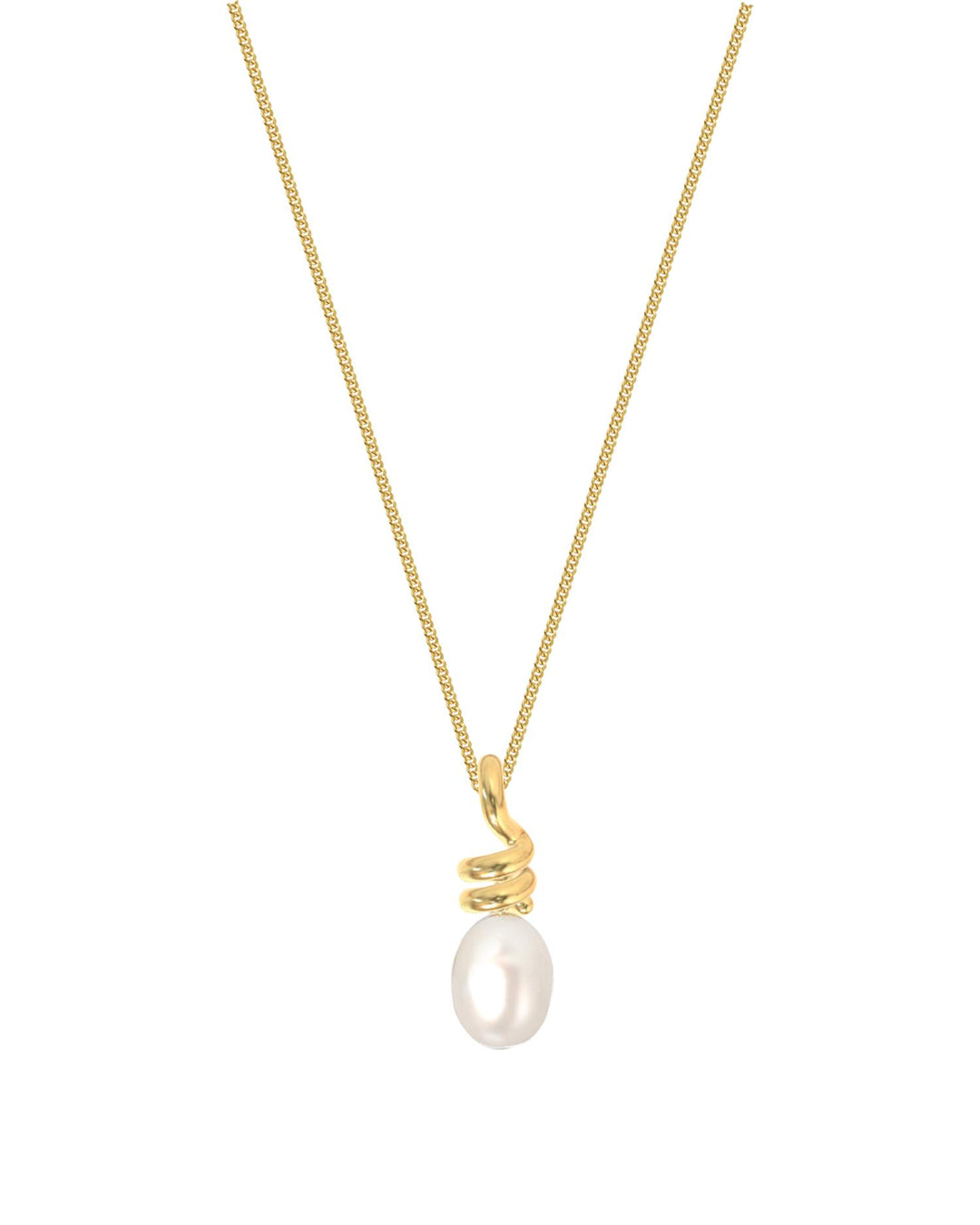 Swivel Necklace Pearl S Gold