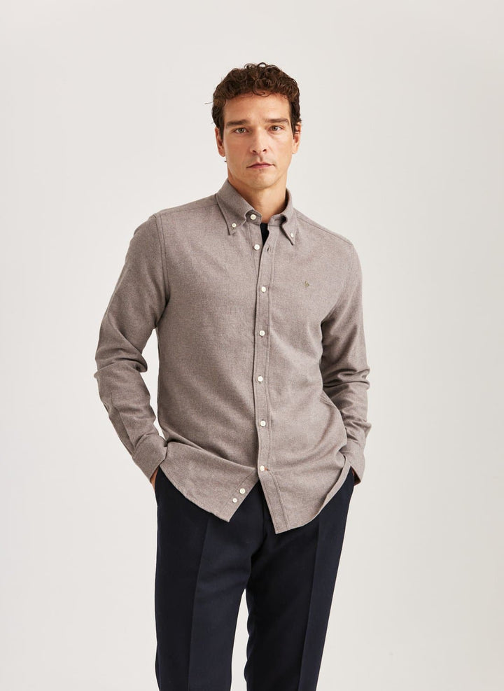 Twill Flannel Shirt - Slim Fit