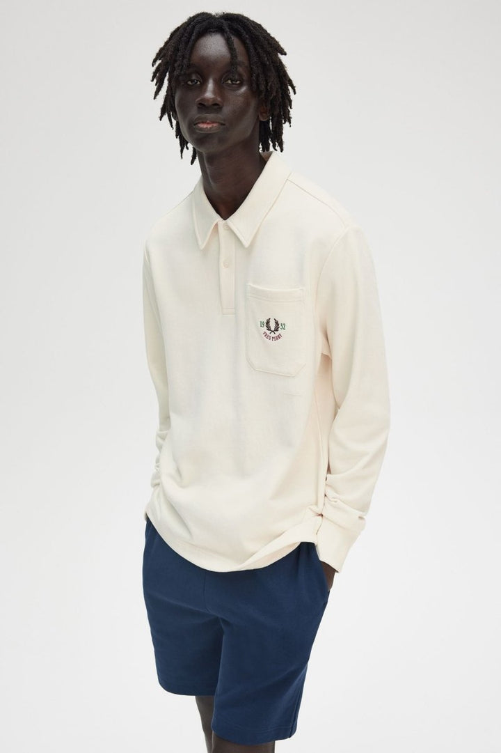 Embroided Champion Collared Sweatshirt