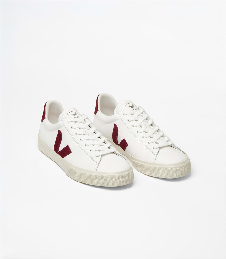 Campo leather white grenat