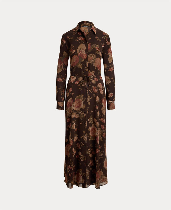 Floral Chiffon Shirtdress