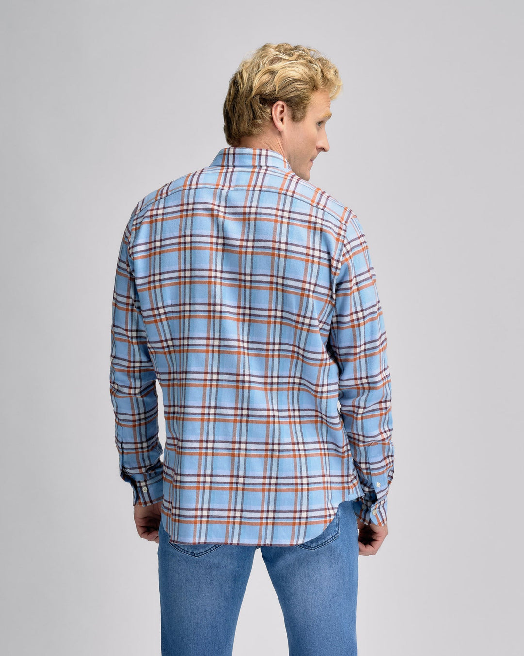 Bold Check Blue R