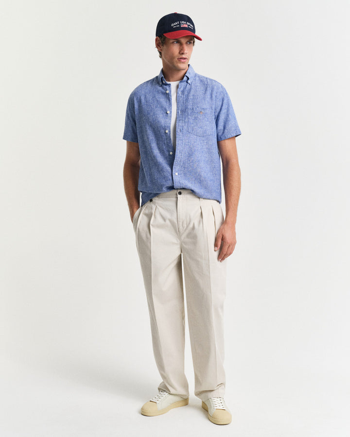 Reg Cotton Linen SS Shirt