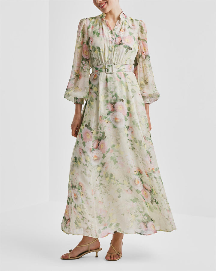 Organza Belt Dress