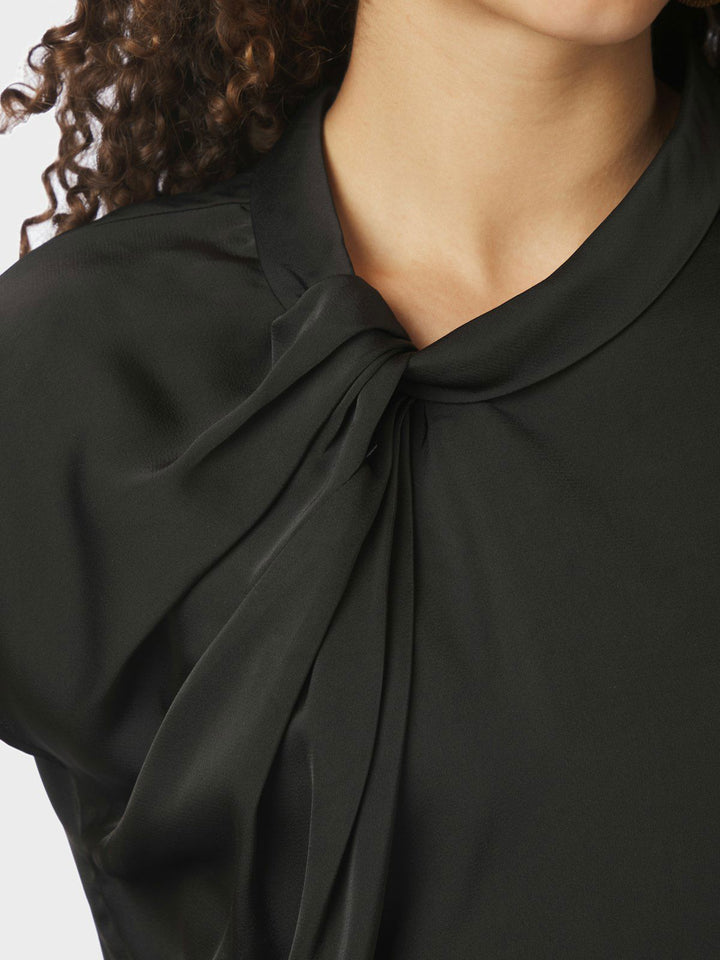 Fleur Drapy Satin Blouse