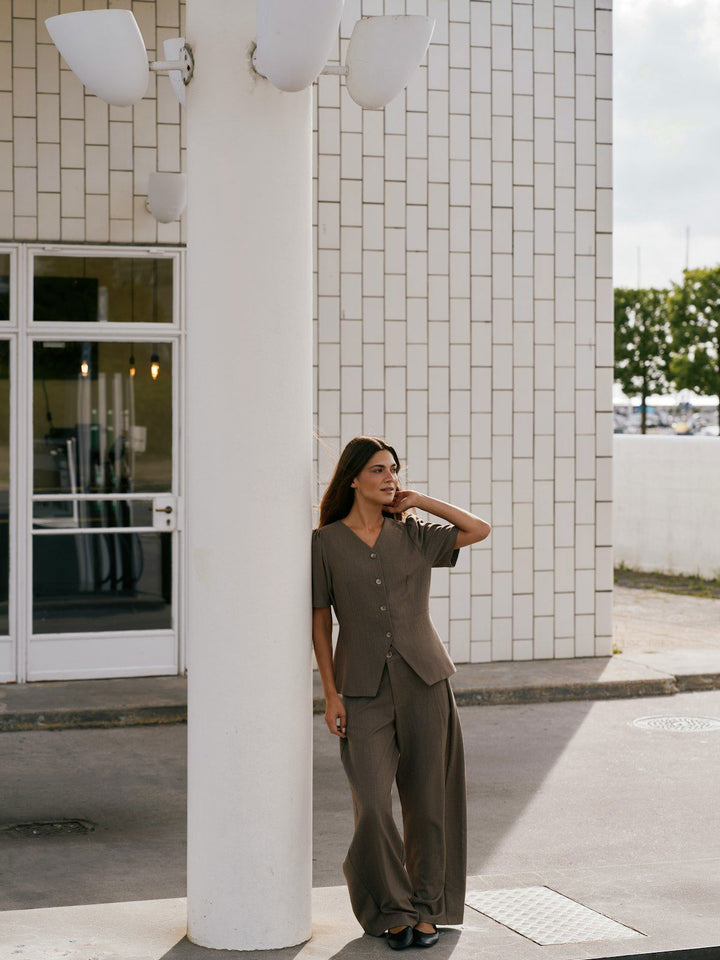 Jules Pinstripe Blouse