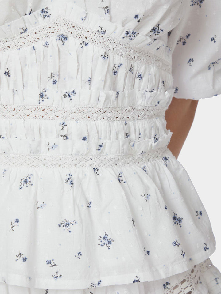 Sapura Flower Dobby Blouse