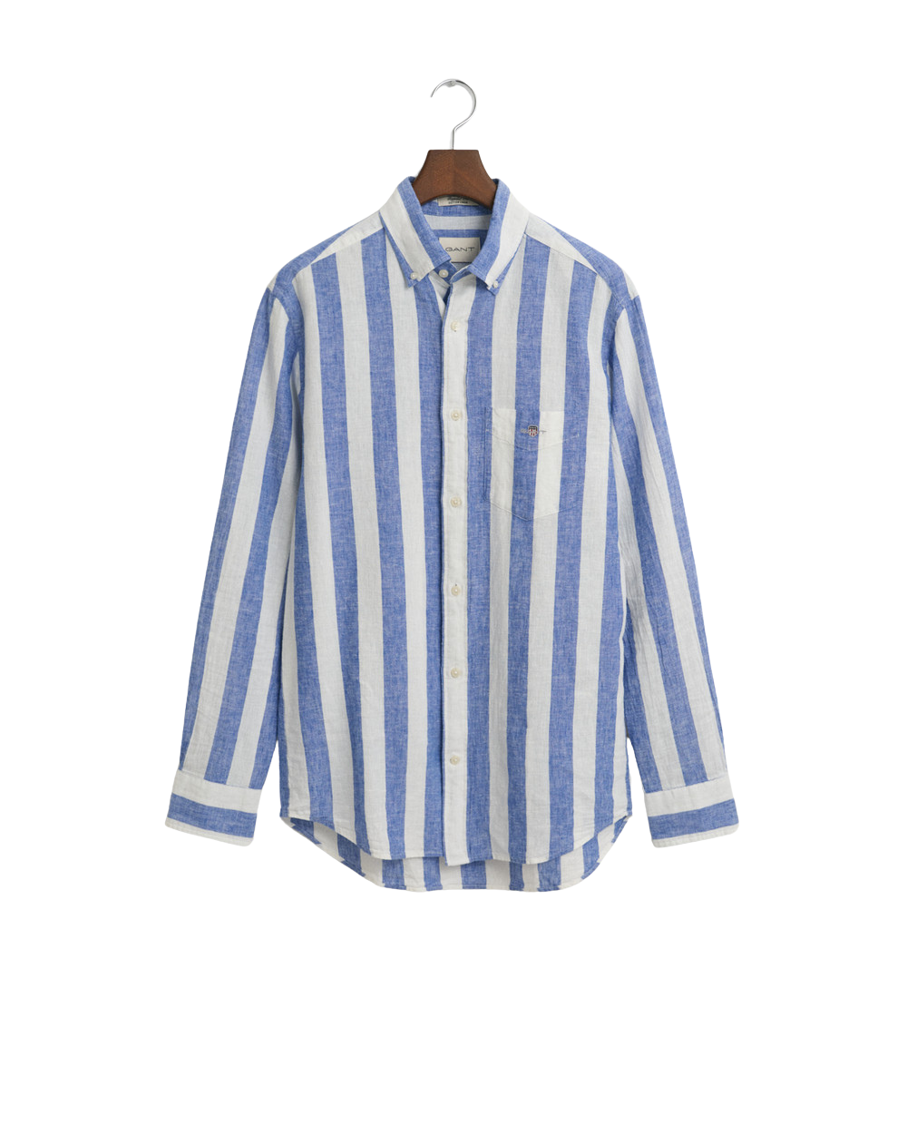 Reg Cotton Linen Bold Stripe Shirt