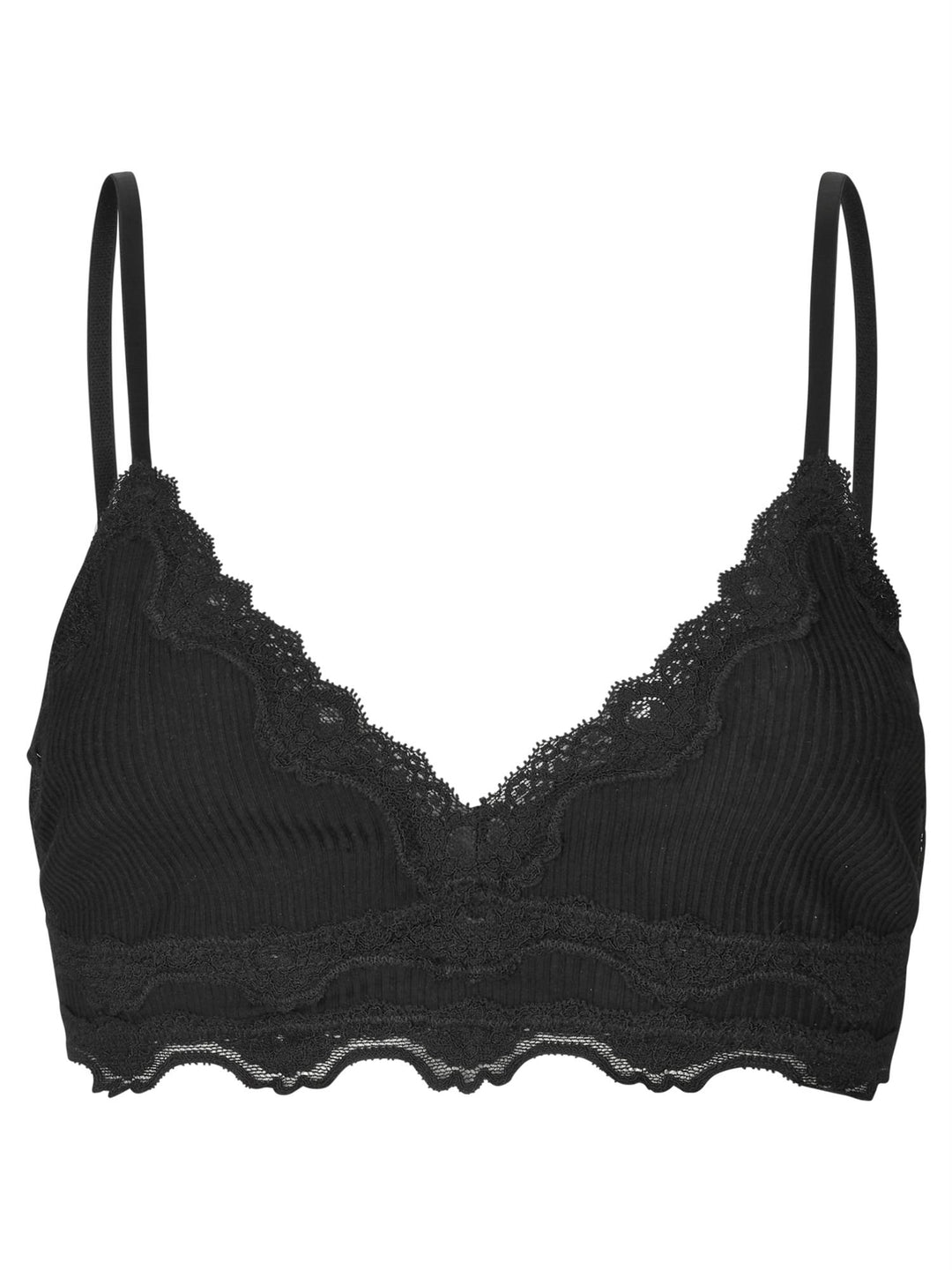 Silk bra w/lace